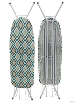 CARONIC Ironing Board with Heat Resistant Cover Large Adjustable Height Folding Ironing Board Thick Felt Cushion  - Image 1