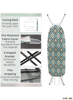 Ironing Board with Heat Resistant Cover Large Adjustable Height Folding Ironing Board Thick Felt Cushion - pzsku/ZCCCEEB11662B7127CAC7Z/45/_/1717487640/d9f932fe-0ba1-458a-8910-460b26168b34