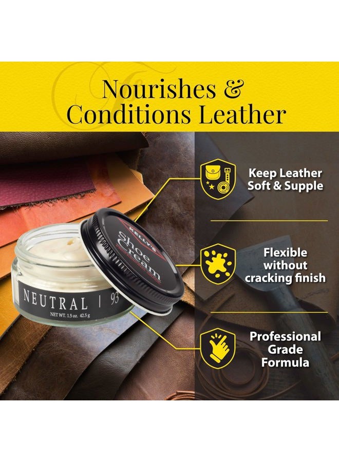 KELLYS (Neutral) - 45ml FIEBING'S KELLY NATURAL WAXES SHOES BOOT CREAM POLISH IN ALL colours - Image 5