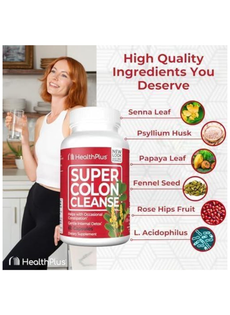 Health Plus Super Colon Cleanse, 60 Capsules  - Image 5