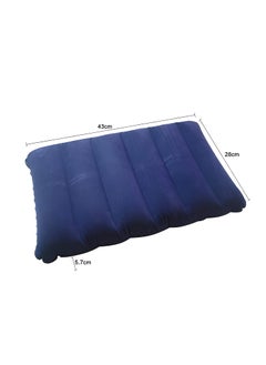 Oblivion Oblivion Velvet Air Inflatable Travel Pillow for Sleeping Tourist Pillow for Sleeping Supporter Pillow relex Pillow (Blue) (1pcs)  - Image 4