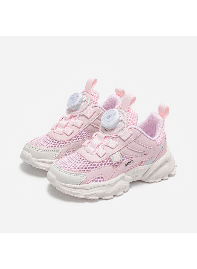 Annil Single Mesh Breathable & Durable Kids Sneakers - Boys & Girls Running Shoes 2025 Summer New Retro Dad Shoes - Image 4