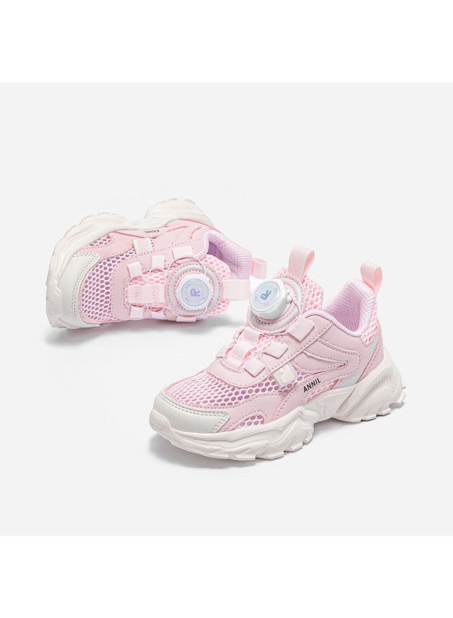 Annil Single Mesh Breathable & Durable Kids Sneakers - Boys & Girls Running Shoes 2025 Summer New Retro Dad Shoes - Image 5