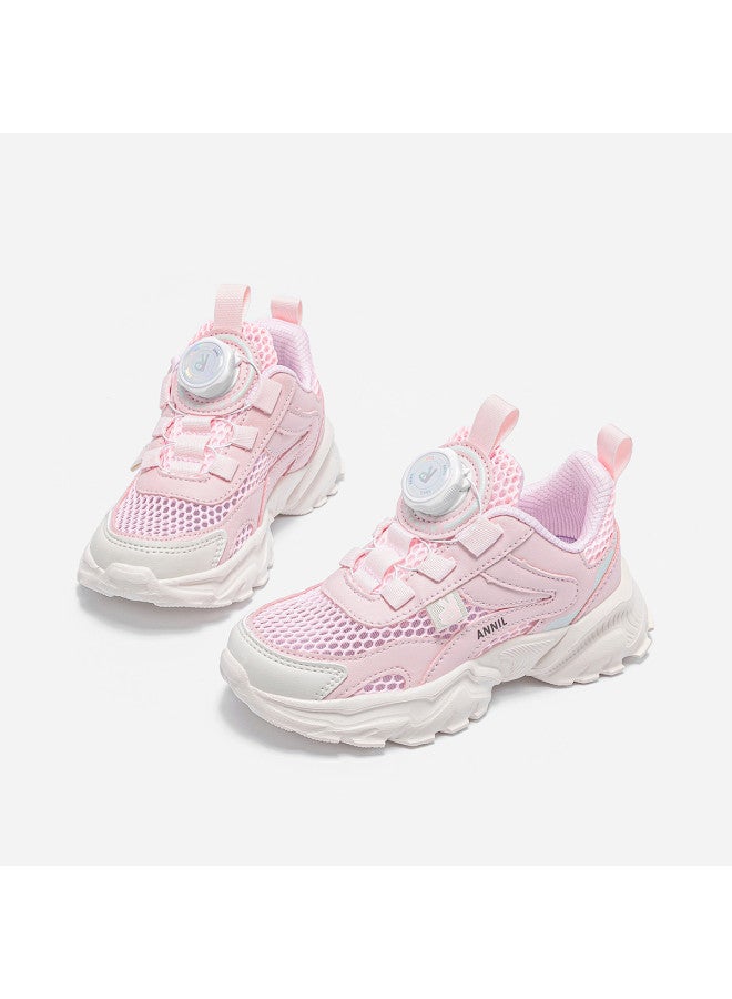 Annil Single Mesh Breathable & Durable Kids Sneakers - Boys & Girls Running Shoes 2025 Summer New Retro Dad Shoes - Image 3