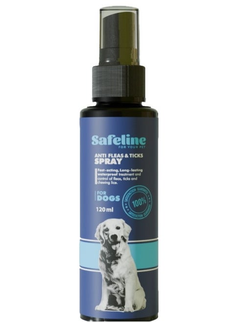 Anti-Fleas & Ticks Spray For Dogs 120ml