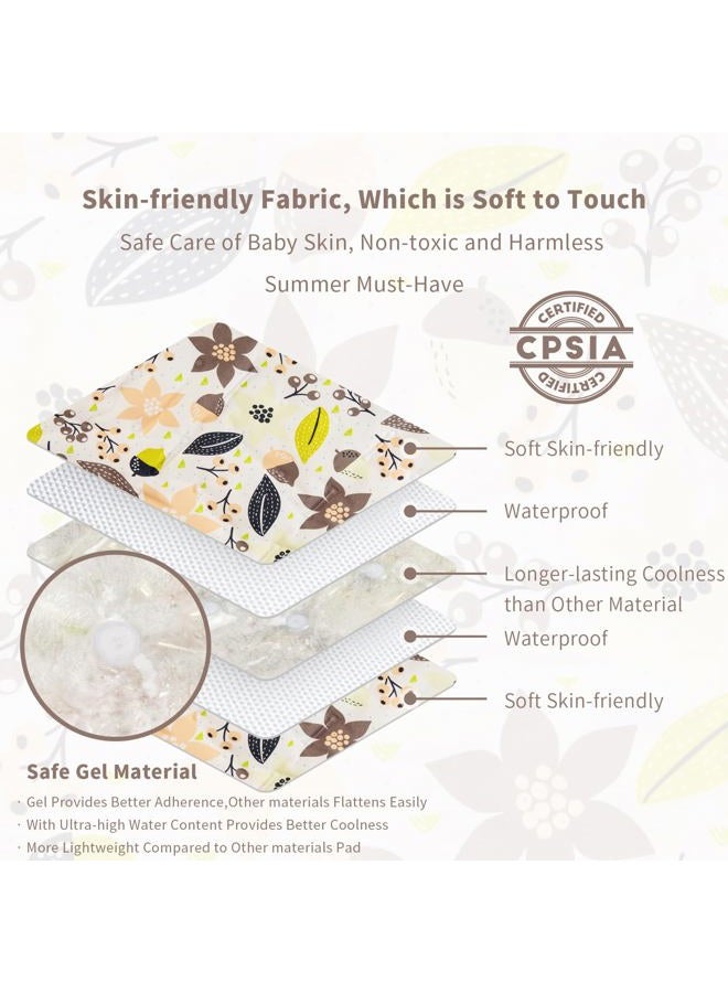 Yinbly Gel Car Seat Cooler Pad for Children,Summer Breathable Ice Stroller Cooler Mat,Multifunctional Baby Cooling Pad Suitable for Stroller, Baby Dining Chair, Child Safety Seat - Image 3