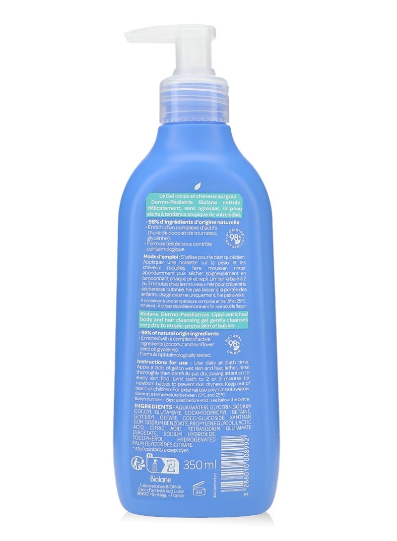 Biolane Lipid-Enriched Body And Hair Cleansing Gel - 350ml - Image 2