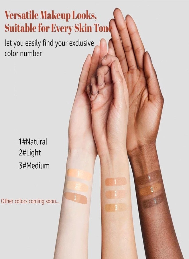 Ihrlpxkc Color Changing Foundation Stick - White Foundation for Mature Skin, Korean Makeup with Detachable Brush Moisturizing & Long-lasting Dewy Finish, Primer for Face Before Makeup Even Skin Tone (Medium) - Image 4
