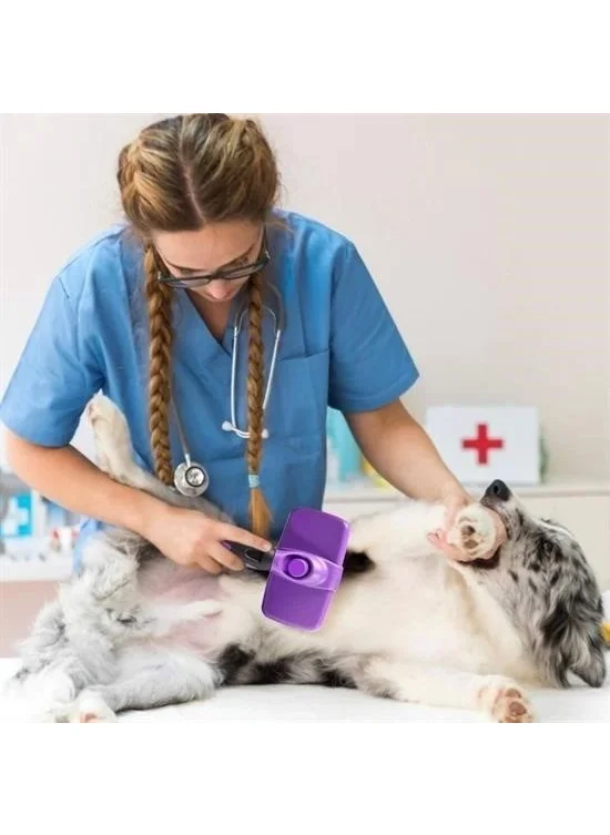 Lisinya Practical Cat Dog Hair Collecting Brush with Automatic Cleaning Button