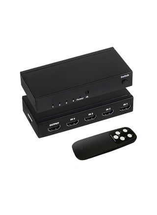 محول HDMI 4×1 بدقة 4K مع جهاز تحكم عن بعد – دعم 4K@60 هرتز HDR10 – يدعم HDCP 2.2، 3D، ودولبي DTS - pzsku/ZCCCF65E1DA1856318925Z/45/1749632842/4b0e91f7-21ad-4ca2-b3a7-42b43bdeade1