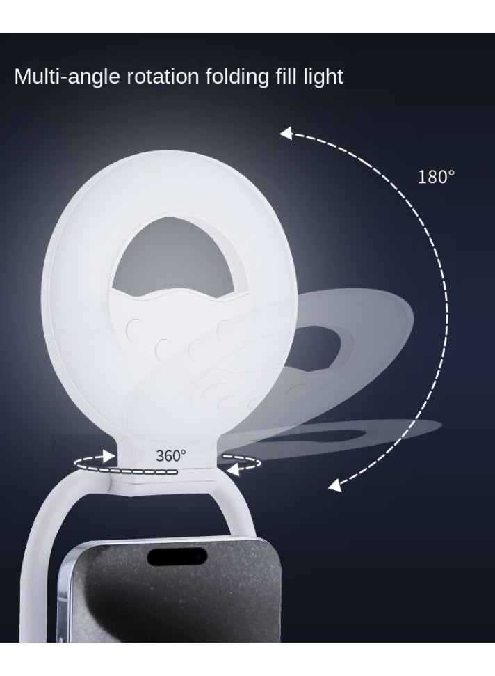 Magnetic mobile phone fill light，2 in 1 supplementary light bracket, portable mobile phone desktop stand magnetic fill light, mini fill light - Image 5