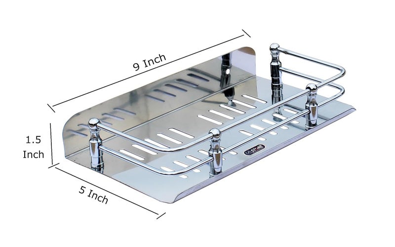 STONE STONE Stainless Steel Multipurpose Bathroom and Kitchen Shelf/Shelves/Organizer/Rack/Bathroom Accessories - Wall Mount (9 X 5 Inches) - Image 2