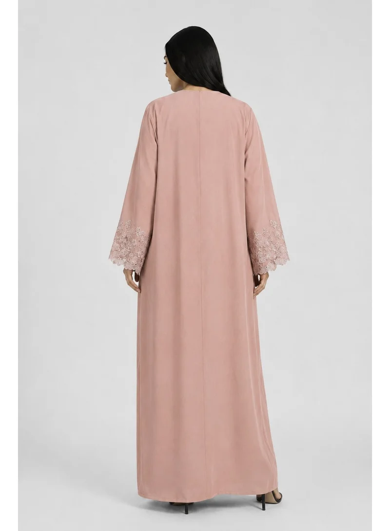 Reem Abayas Women's Peach Abaya with Matching Sheila