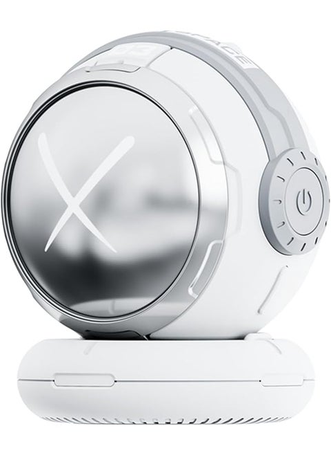 Portable Bluetooth Speaker With 52Mm Full Range Speaker Deep Bass And Hd Mic Wireless Speakers With Bluetooth5.3 Long Battery Life Perfect For Tv And On The Go Sci Fi Lighting Effect Sliver