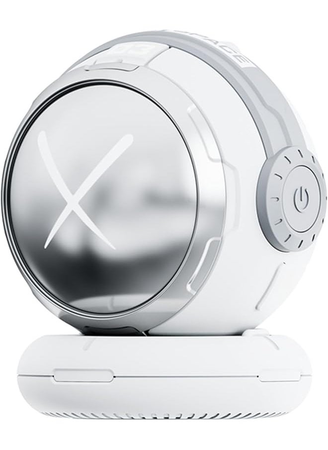 erorex - Portable Bluetooth Speaker With 52Mm Full Range Speaker Deep Bass And Hd Mic Wireless Speakers With Bluetooth5.3 Long Battery Life Perfect For Tv And On The Go Sci Fi Lighting Effect Sliver - Image 1