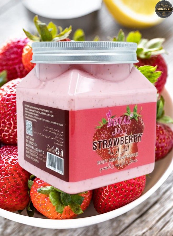 ROVAL 3 Pieces Strawberry Body And Face Scrub  - Image 2