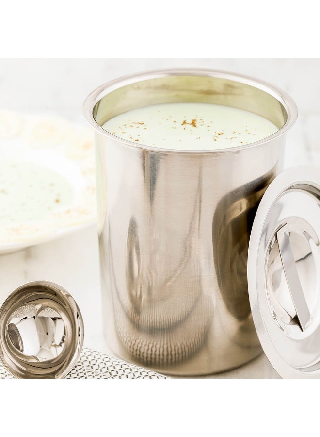 Restaurantware Met Lux 2 Quart Bain Marie, 1 Corrosion-Resistant Bain Marie Pot - For Hot And Cold Food, Serve Or Store Food, Stainless Steel Food Pot, Lid Sold Separately, - Image 3