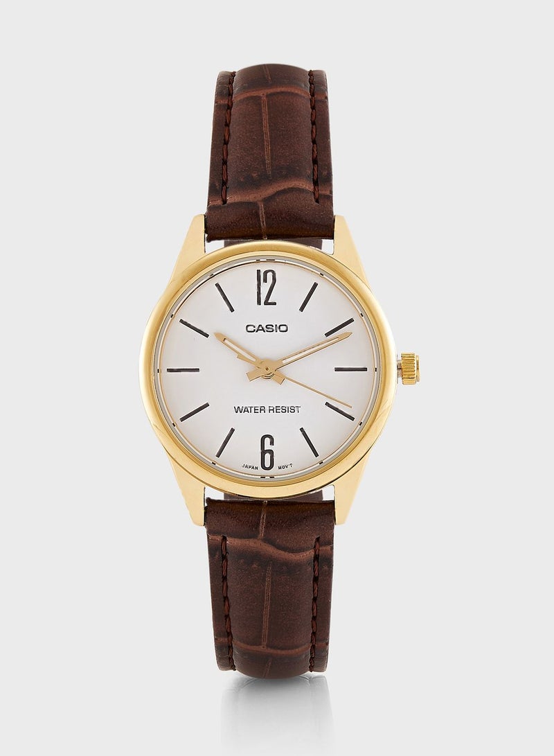 CASIO Pu Strap Analog Watch  - Image 1