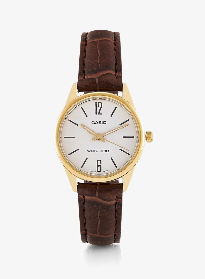 Casio Pu Strap Analog Watch