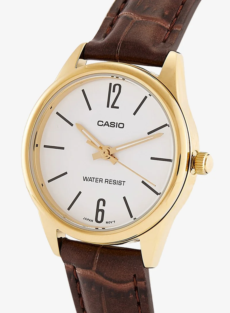Casio Pu Strap Analog Watch