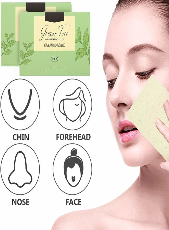 CLICKSY Green Tea Infused Premium Oil Blotting Sheets - 100 Pcs Thick Facial Blotting Papers for Oily Skin, Acne Control, and Makeup-Friendly Shine Control- penser Pack for Women and Men [ 1-pack ] - Image 5