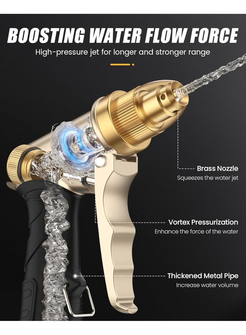 general RAINPOINT Garden Hose Nozzle, Upgraded Heavy Duty Metal Spray Nozzle, High Pressure Water Nozzle with Adjustable Spray Patterns for Watering Plants, Car Washing, and Pet Showering - Image 3
