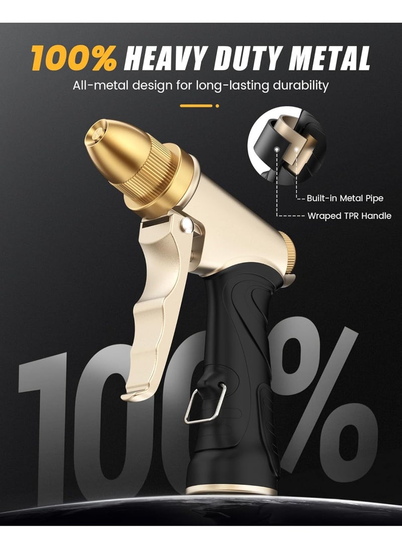 general RAINPOINT Garden Hose Nozzle, Upgraded Heavy Duty Metal Spray Nozzle, High Pressure Water Nozzle with Adjustable Spray Patterns for Watering Plants, Car Washing, and Pet Showering - Image 2