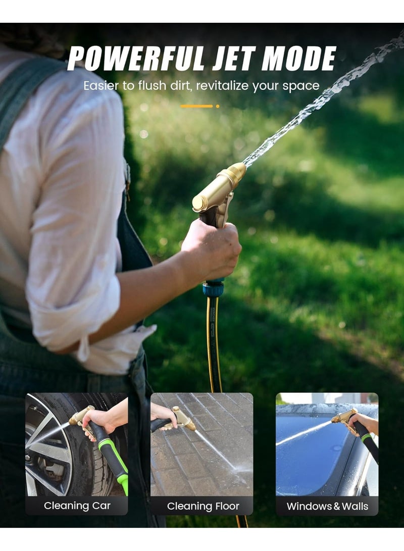 general RAINPOINT Garden Hose Nozzle, Upgraded Heavy Duty Metal Spray Nozzle, High Pressure Water Nozzle with Adjustable Spray Patterns for Watering Plants, Car Washing, and Pet Showering - Image 5