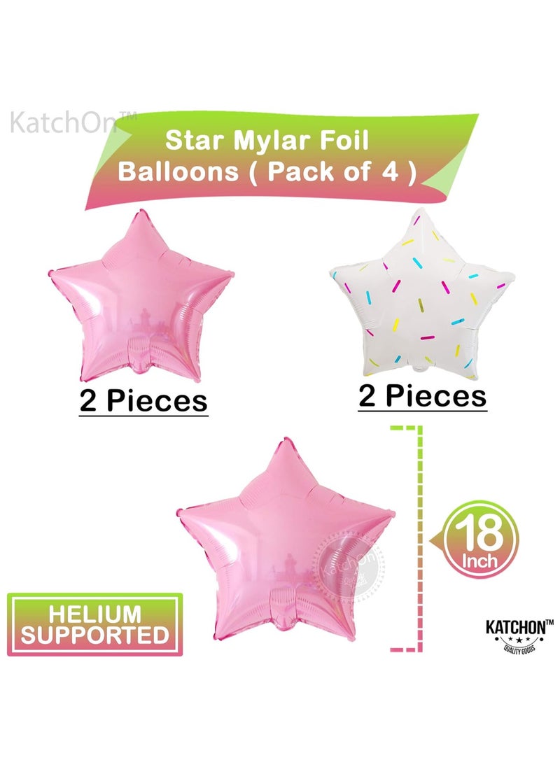 KATCHON Big, Pack of 7 Donut Balloon Decorations Set - 28 Inch | Sprinkles Candy Balloons, Donut Party Decorations | Donut Foil Balloon for Donut Birthday Party Decorations  - Image 4