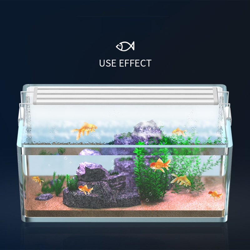 LED Aquarium Lights: 40cm White Energy-Efficient - Algae Control Planted Tank Lights for Freshwater Medium & Small Fish Tanks, Aquascape Use - Image 5