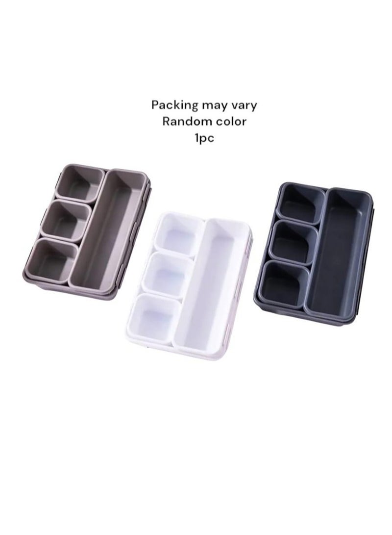 Plastic Drawer Organizer Set for Organizing Tableware and Office Supplies in Random Colors Multipurpose - Image 1