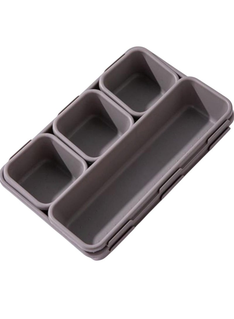 Plastic Drawer Organizer Set for Organizing Tableware and Office Supplies in Random Colors Multipurpose - Image 3