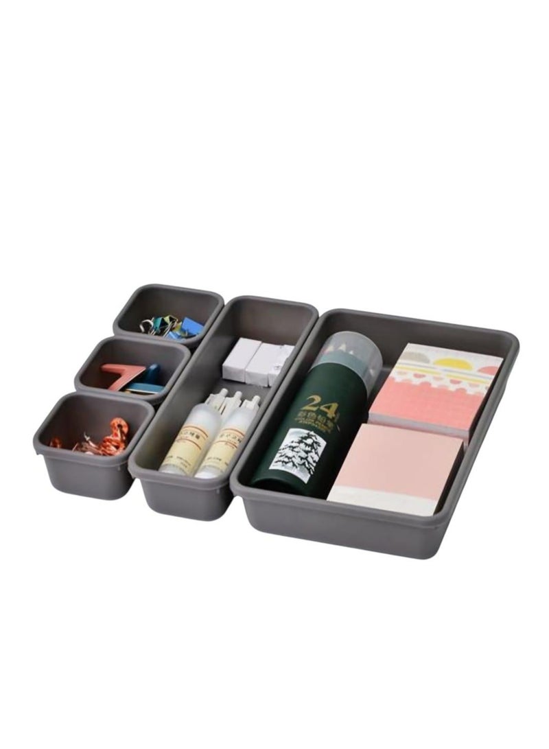 Plastic Drawer Organizer Set for Organizing Tableware and Office Supplies in Random Colors Multipurpose - Image 4