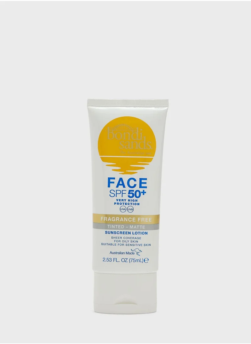 BONDI SANDS Bondi Sands SPF Fragrance Free 50+ Face Tinted - Matte