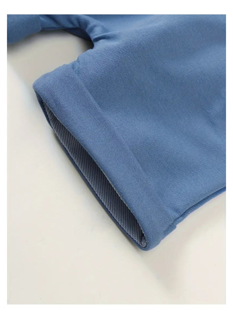 3 Pieces Baby Solid Color Casual Shorts For Indoor And Outdoor Comfy Elastic Waist Toddler Shorts - Image 4