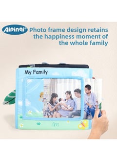 Generic Aipinqi Children's Foldable Album Baby Cloth Book Hahaha Mirror Desk Calendar Cloth Book Infant Toy Book-Color:Black And White Elephant Desk Calendar Cloth Book  - Image 3
