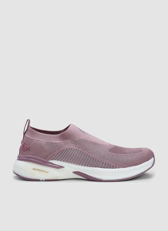 Campus Women's Mauve Slip On Walking Shoes - Lightweight Shoes, Minimalist Designed for Elegance
