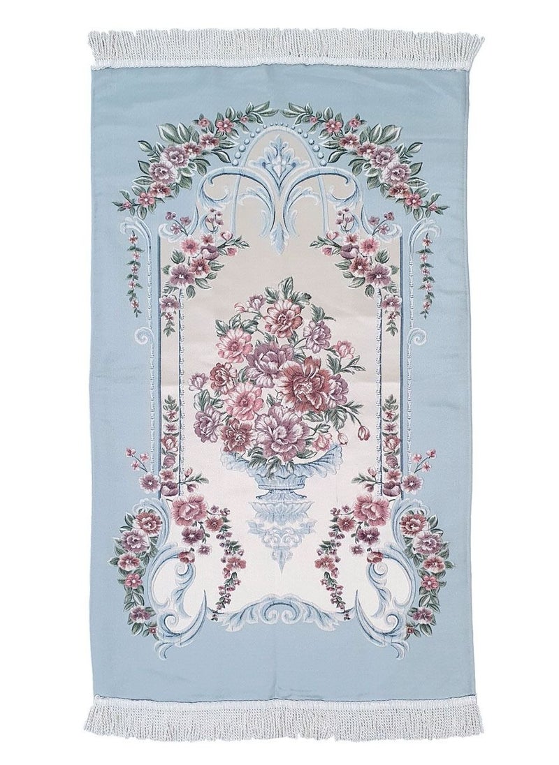 Museum Museum Prayer Mat Fakhra With Gift Box Blue Floral 68 x 115cm  - Image 1