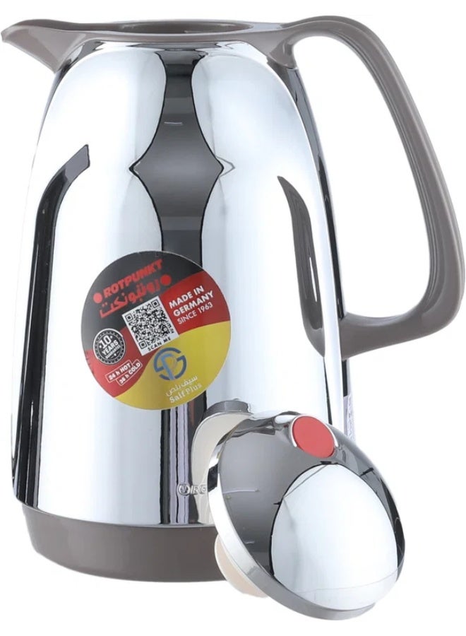 ROTPUNKT Thermos, 1 liter, inner material: thermal glass - silver - Image 4