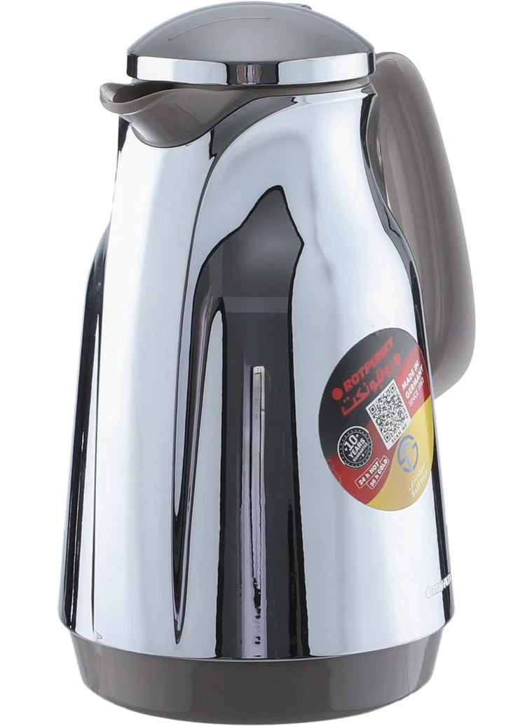 ROTPUNKT Thermos, 1 liter, inner material: thermal glass - silver - Image 2