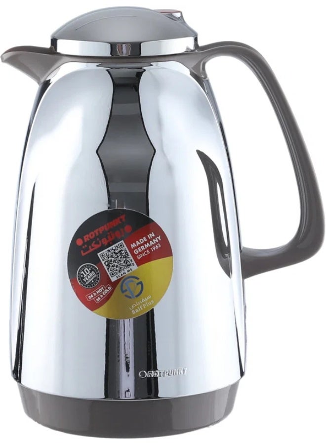 ROTPUNKT Thermos, 1 liter, inner material: thermal glass - silver - Image 3
