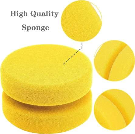 Kangaroo® Super Soft Applicator Foam Sponge for Car and Bike Round Shaped Sponge Multipurpose Cleaning for Kitchen, Bathroom, Walls, Windows and Other Surfaces (Pack of 6) - Image 4