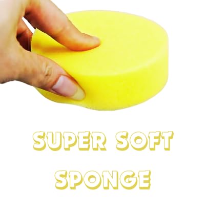 Kangaroo® Super Soft Applicator Foam Sponge for Car and Bike Round Shaped Sponge Multipurpose Cleaning for Kitchen, Bathroom, Walls, Windows and Other Surfaces (Pack of 6) - Image 3