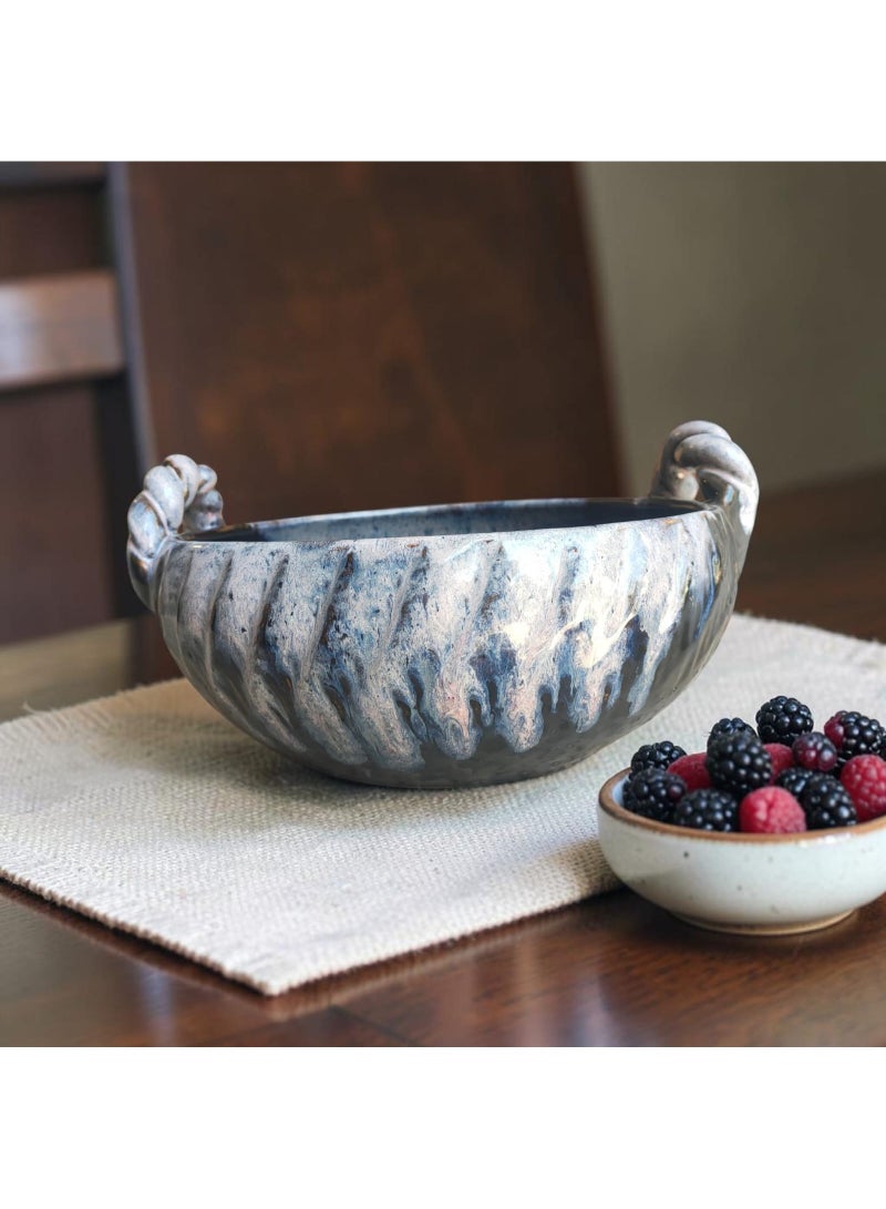 color zone pottery A uniquely designed earthenware and ceramic casserole dish - oven and microwave safe - size 20 - Image 1