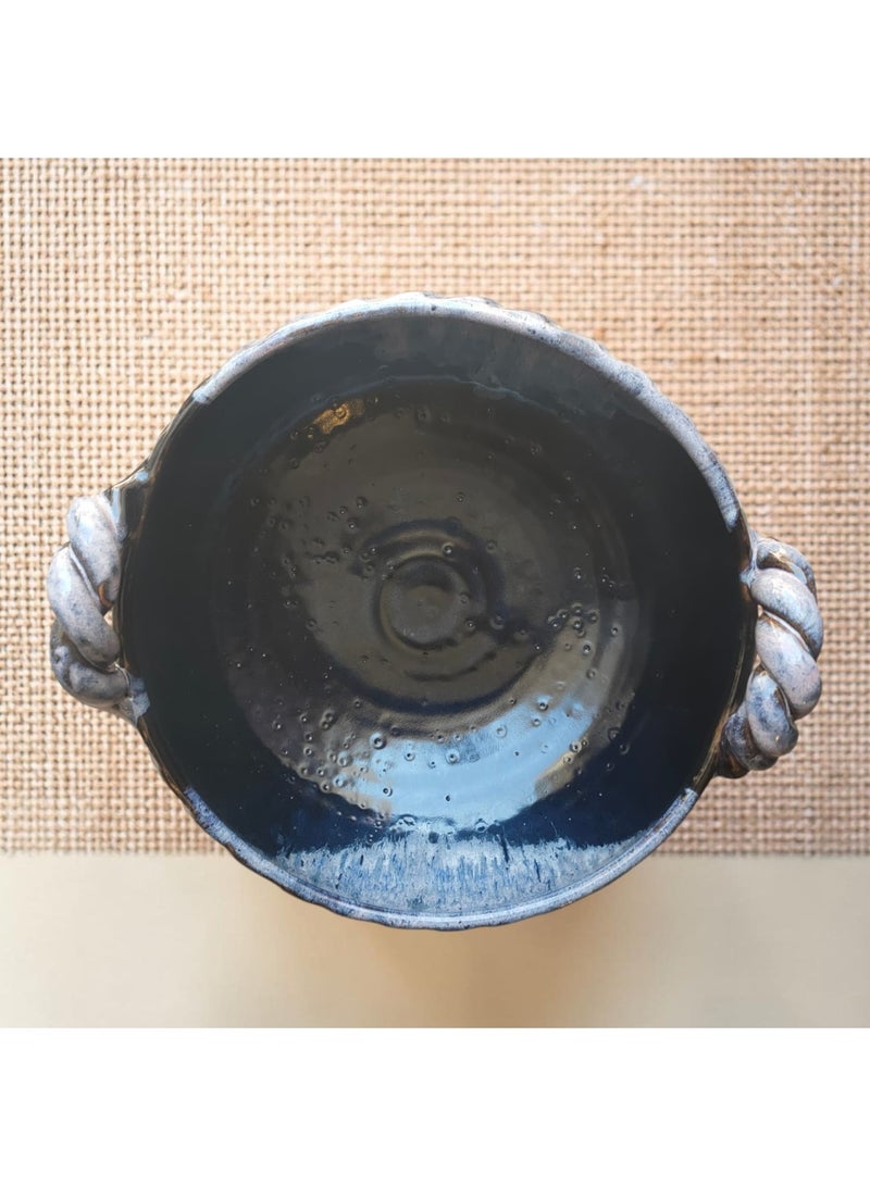 color zone pottery A uniquely designed earthenware and ceramic casserole dish - oven and microwave safe - size 20 - Image 2