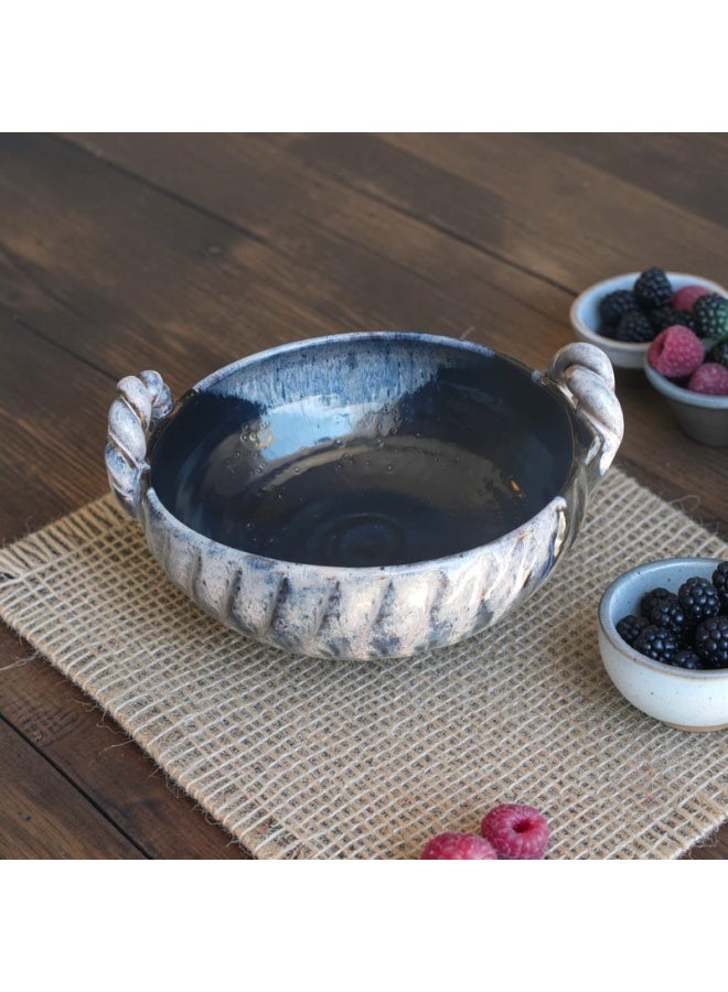 color zone pottery A uniquely designed earthenware and ceramic casserole dish - oven and microwave safe - size 20 - Image 3
