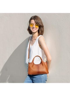 Kattee Leather Purses And Handbags For Women, Shoulder Crossbody Bags Trendy, Small Top Handle Satchel Bags Sorrel  - Image 3