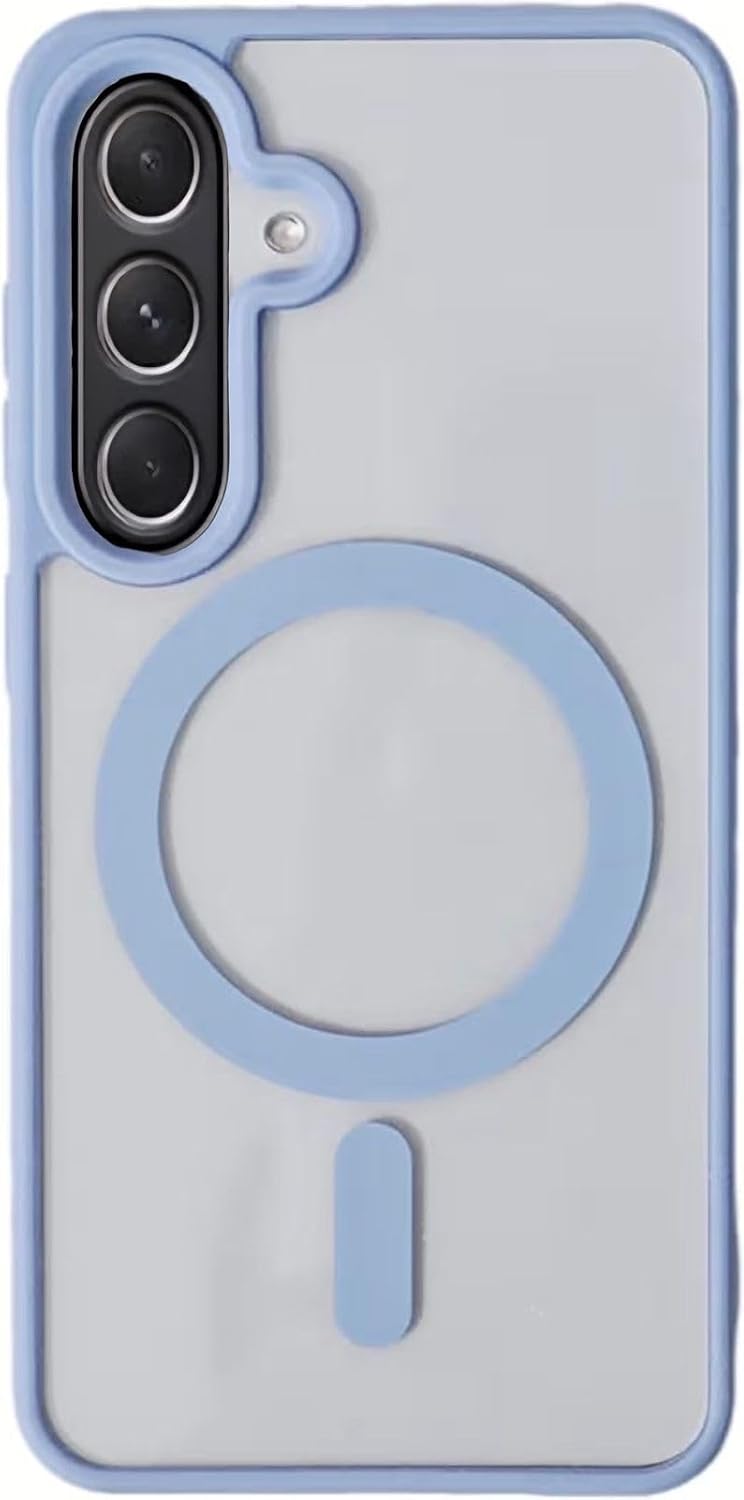 Grabist Phone Case For Samsung Galaxy A16 4G /A16 5G, Crystal Clear Case Not Yellowing, Compatible with MagSafe, Shockproof Transparent Back Cover with Colored Frame (Sierra Blue) - Image 2