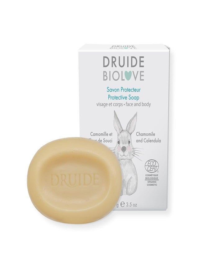 DRUIDE BioLove Protective Baby Soap Bar, Ultra-Gentle Care Bath for Sensitive Skin Calming,Reduces Inflammation Vegan - 100 g (3.5 oz Size Lavender, Chamomile Made in Canada by Druide - Image 1