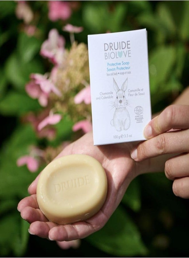DRUIDE BioLove Protective Baby Soap Bar, Ultra-Gentle Care Bath for Sensitive Skin Calming,Reduces Inflammation Vegan - 100 g (3.5 oz Size Lavender, Chamomile Made in Canada by Druide - Image 2